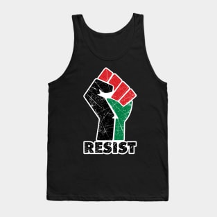 Resistance is Existence Solidarity and Support Design Against the Injustice In Palestine Tank Top